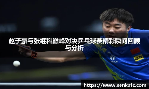 赵子豪与张继科巅峰对决乒乓球赛精彩瞬间回顾与分析